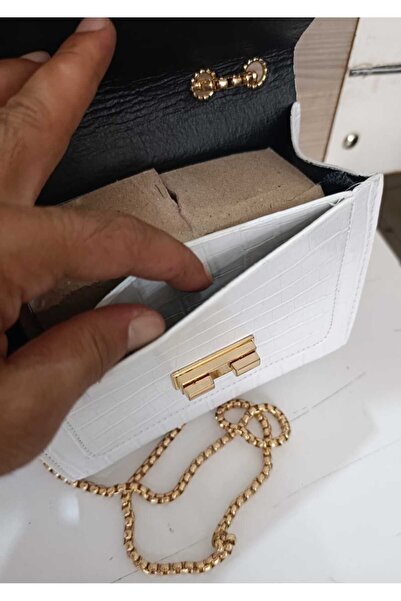 MAC&MOS Geantă albă de mână și de umăr pentru femei