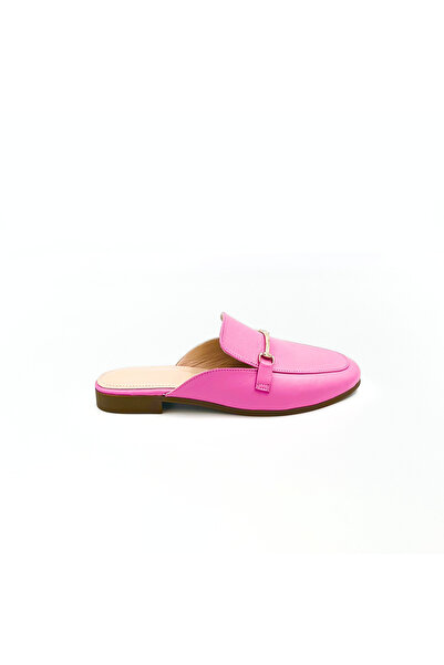 Folle Fuchsia Genuine Leather Women's Loafer Slippers