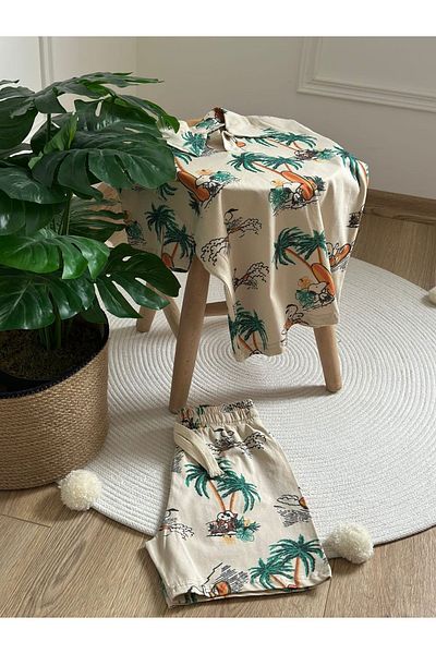 Arya Nisa Kids Boy's Snoopy Surf Shorts Suit