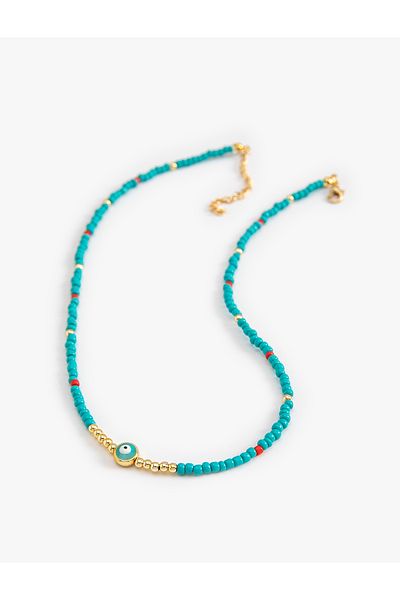 Koton Evil Eye Necklace with Beads