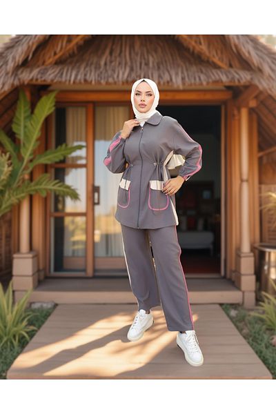 Wovi Women's Tracksuit Set - Hijab Bottom - Top Set