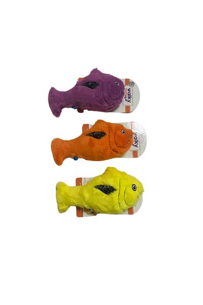 LİON PAW Plush Fish Toy with Sound for Cats and Dogs