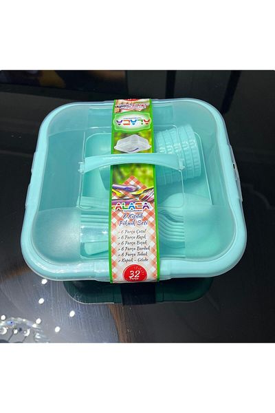 Lider MAGNESİA 32 Piece Picnic Set for 6 People