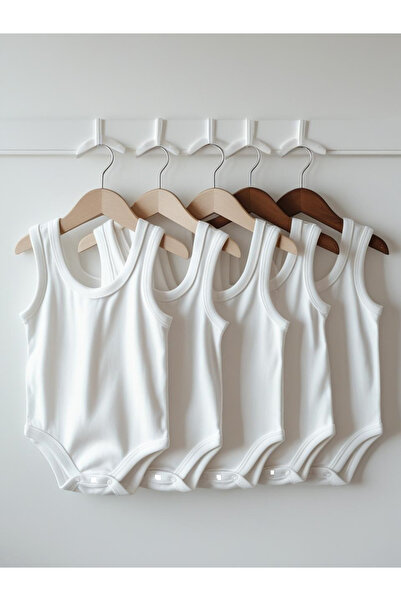 ARELSTORE Bebek Badi Çıt Çıtlı Zıbın 5'li Paket