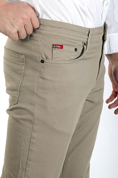 Lee Cooper Stow 1  Erkek Dokuma Pantolon Bej