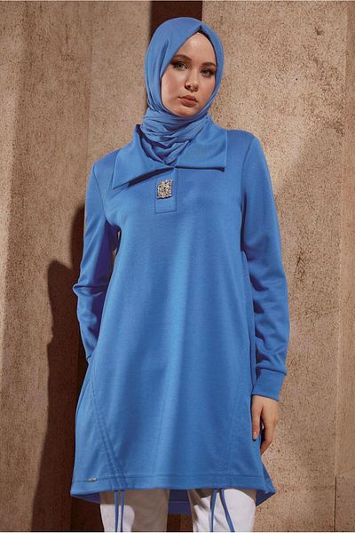Alvina 44451 Model Stone Detailed Tracksuit Tunic