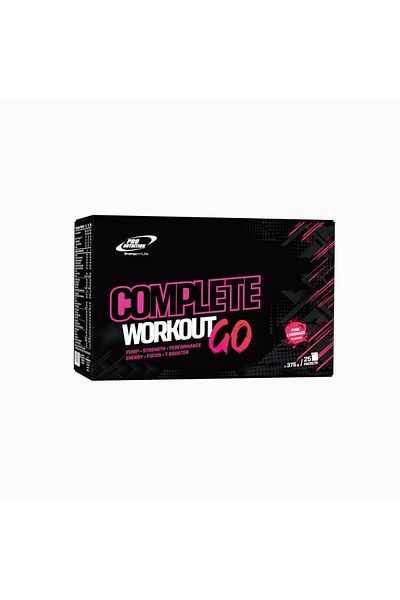 Pro Nutrition Complete Workout Go, Pink Lemonade, Pre-Workout Formula, 25 Sachets x 15g