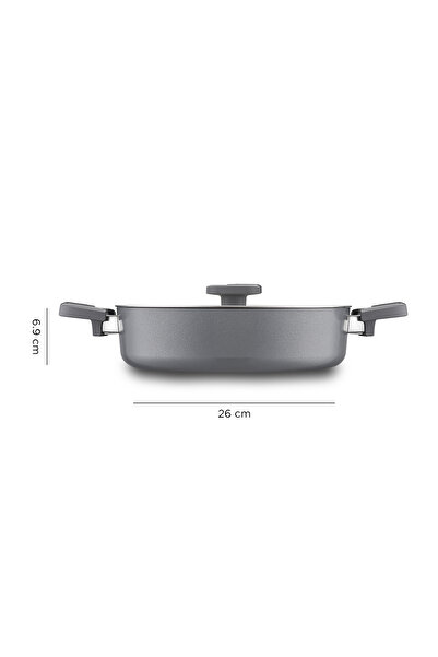 Jumbo Swiss Crystal Grey 7 Parça Tencere Seti