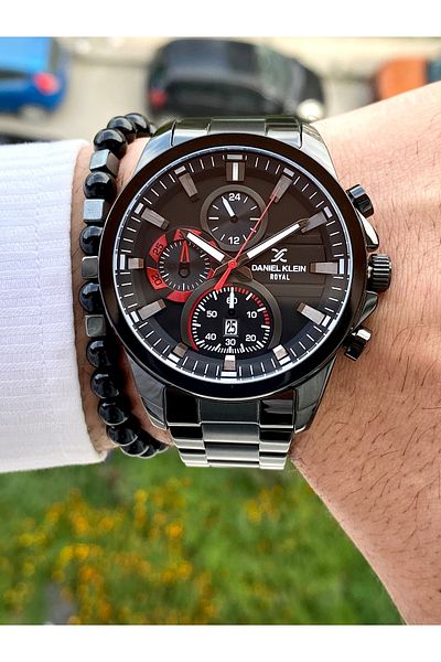 Daniel Klein New Season Men's Wristwatch - Stainless Steel Band, 3 ATM Waterproof and Bracelet