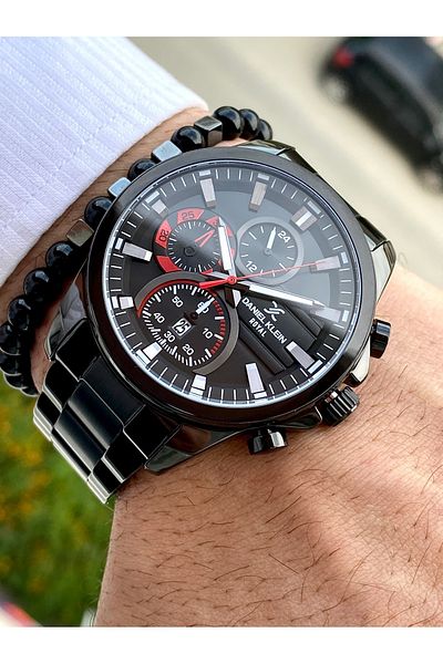 Daniel Klein New Season Men's Wristwatch - Stainless Steel Band, 3 ATM Waterproof and Bracelet