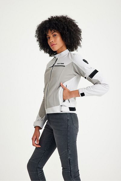Scudo Paris Gray Summer Mesh Women's Motorcycle Jacket