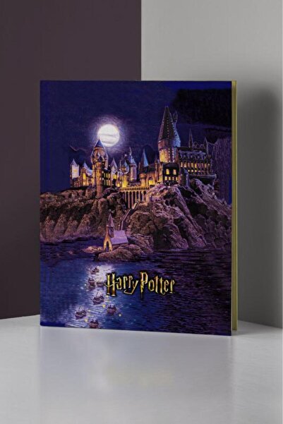GiFi Kitap Görünümlü Dekoratif Kutu 18x26,8 Cm Harry Potter Hogwarts Binası L...