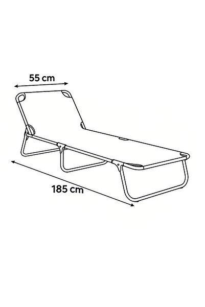 Remaks Elonza Katlanabilir Lüks Şezlong Kampet Plaj Yatağı Kamp Yatağı Turkuaz