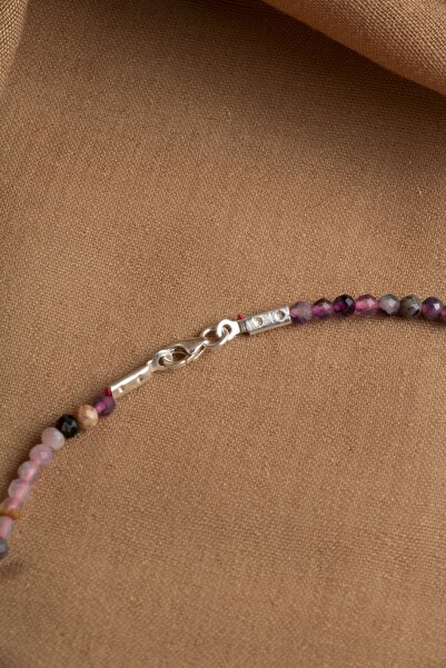 OSMANLI DEĞERLİ TAŞ Sertifikalı Turmalin 3-4 mm Fasetli Kesim Doğal Taş Kolye