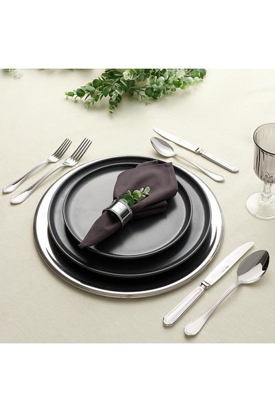 Hisar Florence 84 Pieces 12 Person Fork Spoon Knife Set