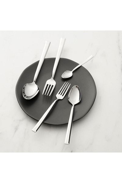 Hisar Miami 84 Piece 12 Person Fork Spoon Knife Set