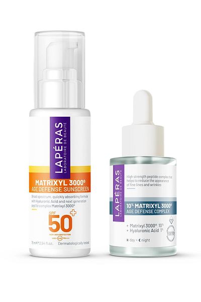 LAPERAS Matrixyl 3000 ®   Anti-Wrinkle and Fine Line Serum Sunscreen Set of 2