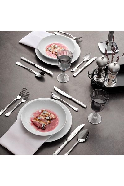 Hisar Infinity 84 Pieces 12 Person Fork Spoon Knife Set