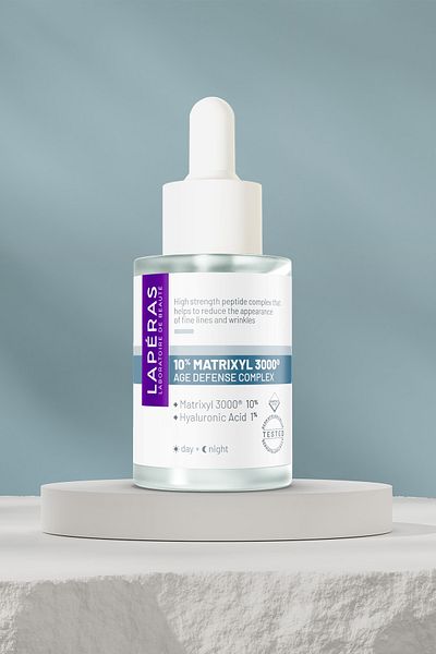 LAPERAS 10% Peptide Matrixyl 3000 ®   1% Hyaluronic Plumping Moisturizing Vegan Peptide Serum 2 Pack