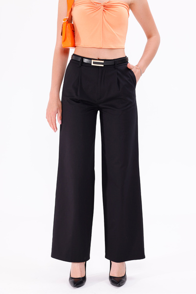 LA PANTE Pantaloni de damă Anvelop Pantaloni de damă pantaloni palazzo cu tal...