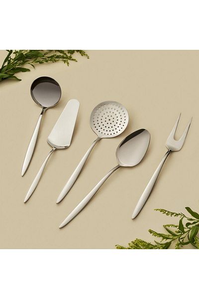 Hisar Mercury 5 Piece Steel Serving Set
