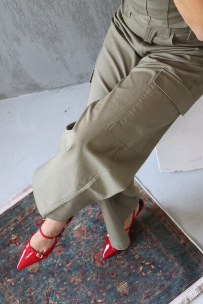 zxello Vesta Haki Kargo Pantolon