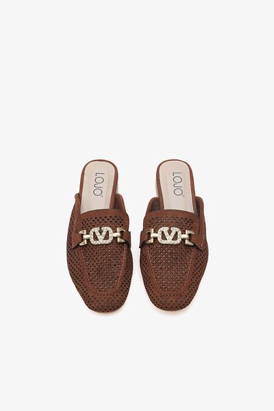 LOJO Women's Buckle Casual Slippers Astor