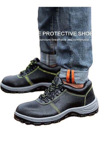 ROAISS Anti-Smash Safety Shoes for Men Lightweight Steel Round Toe Sneakers