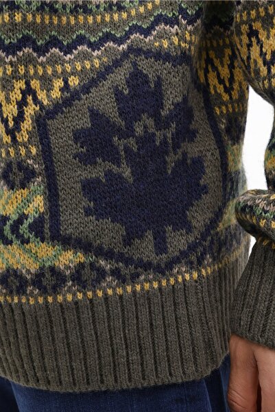 lumberjack Cm96341-027453 Kamuflaj Rengi Erkek Kazak