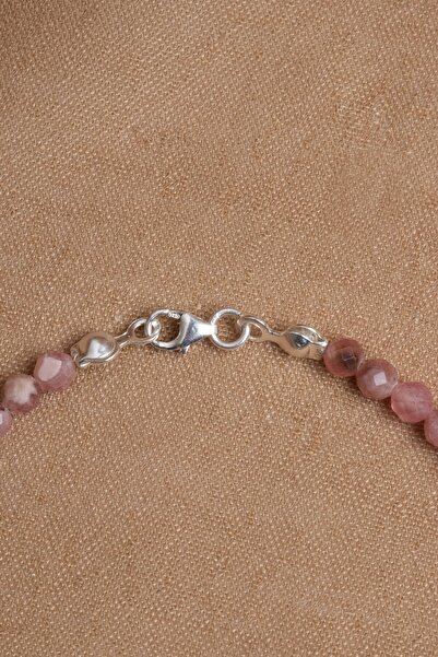 OSMANLI DEĞERLİ TAŞ Sertifikalı Rodokrozit Doğal Taşı Bileklik