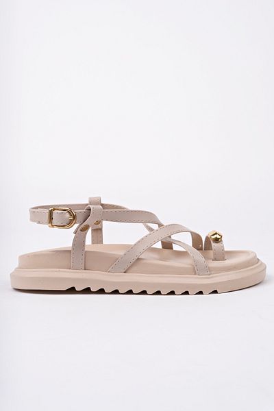 meyra'nın ayakkabıları Sandale de damă Ten Daily Flip Flops cu talpă ortopedică cu detaliu de cataramă aurie