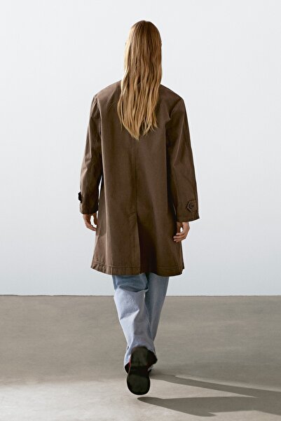 Massimo Dutti Pamuklu trençkot