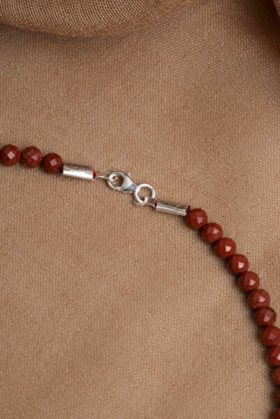 OSMANLI DEĞERLİ TAŞ Sertifikalı Jasper Doğal Taş Kolye – Dengeleyici Enerjiyle Şıklık