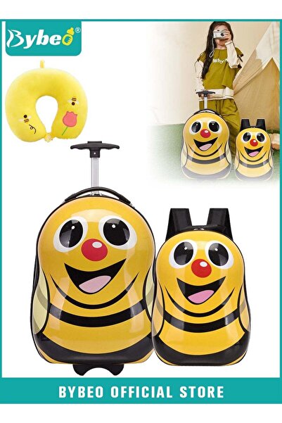BYBEO مجموعة حقائب سفر للأطفال مكونة من 3 قطع، حقيبة سفر بعجلات للأطفال، حقائ...