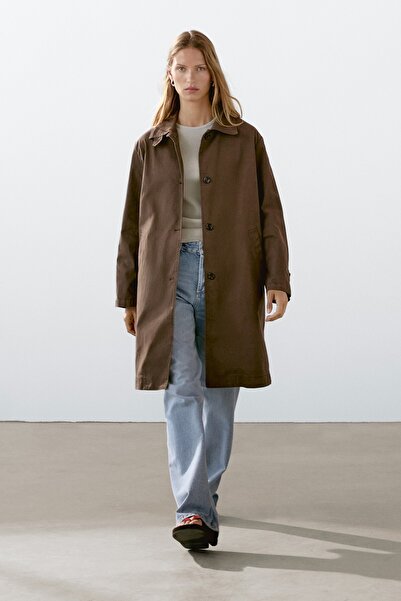 Massimo Dutti Pamuklu trençkot