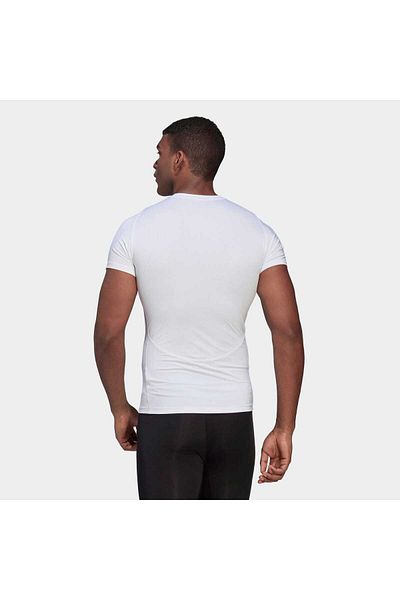 adidas Ανδρικό λευκό μπλουζάκι προπόνησης Techfit (HK2335)