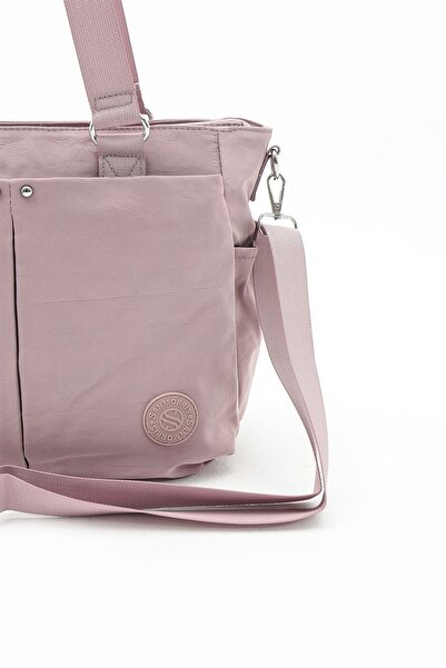 Sanmorris Powder Colored Women's Hand and Shoulder Bag - Water Resistant, Multi-Compartment