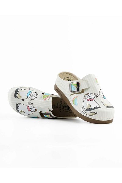 Tigerline Women's Slippers Ms207 Cats Printed Sabo Slippers