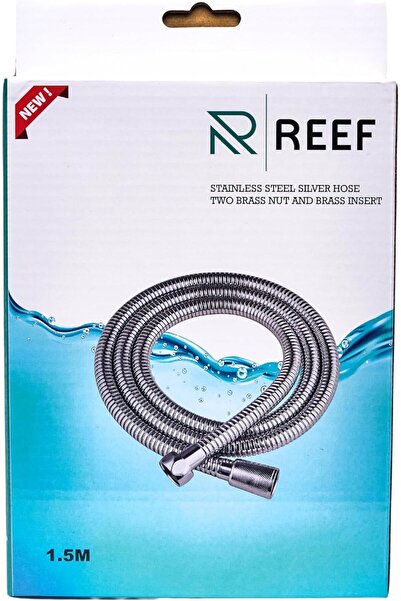Reef Flexible Metal Shower Hose – Chrome Plated, 59-Inch Length for Durable and Flexible Use