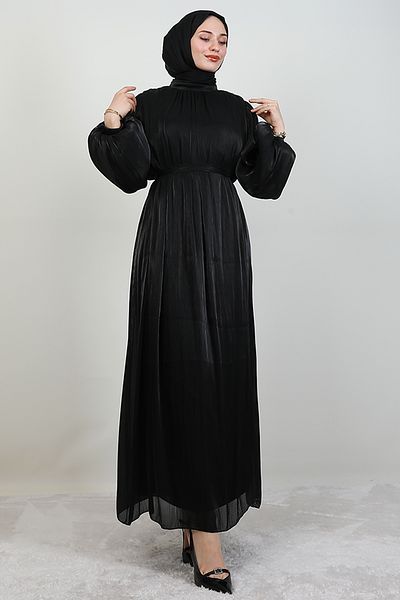 GİYZAMİLA Lidya Hijab Φόρεμα Μαύρο