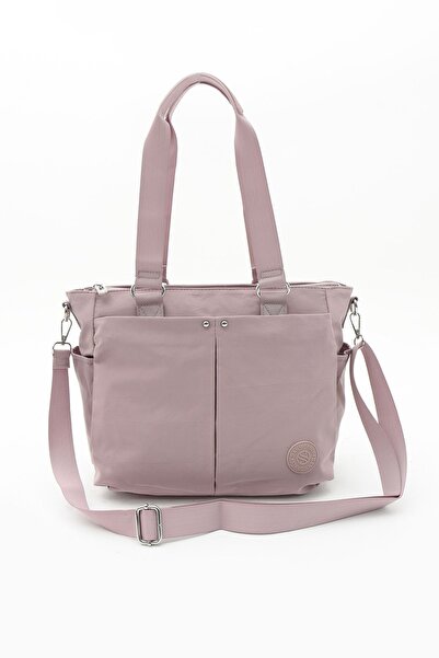 Sanmorris Powder Colored Women's Hand and Shoulder Bag - Water Resistant, Multi-Compartment