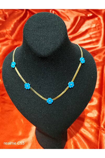 Güncü home yonca desenli paslanmaz çelik kolye