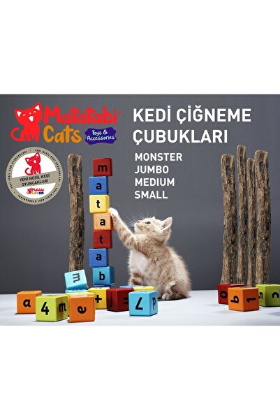 MATATABİ CATS Matatabi Stick Small 3 Pack Natural Chew Sticks, Cat Toy 12 Cm