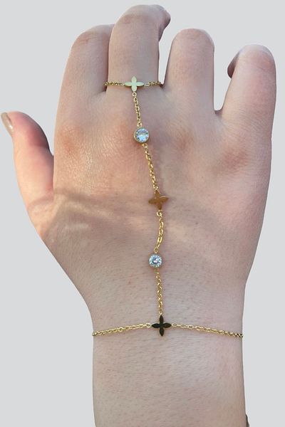 stravis Gold Color Round Stone Shahmeran