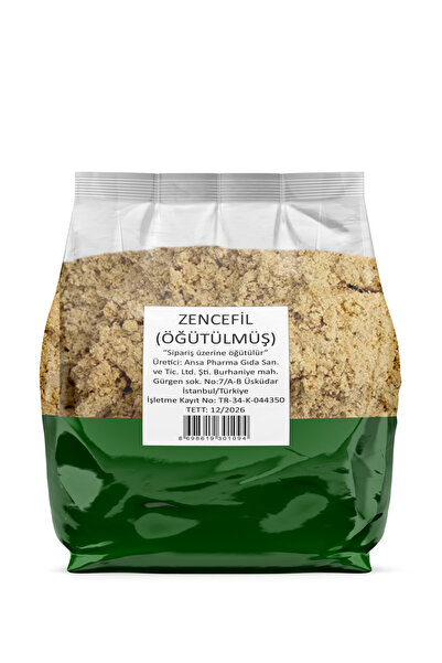 ansapharma Zencefil Toz Taze Öğütülmüş 350 G 1. Kalite (SİPARİŞ ÜZERİNE ÖĞÜTÜLÜR VE PAKETLENİR)