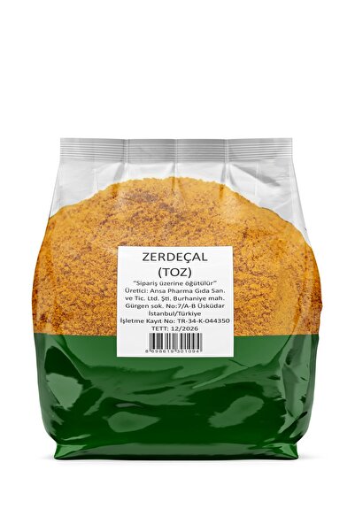 ansapharma Zerdeçal Toz Taze Öğütülmüş 500 G 1. Kalite (Sipariş Üzerine Öğütülür ve Paketlenir)