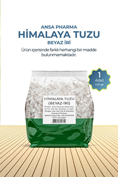 ansapharma Himalaya Tuzu 1000 G Beyaz İri