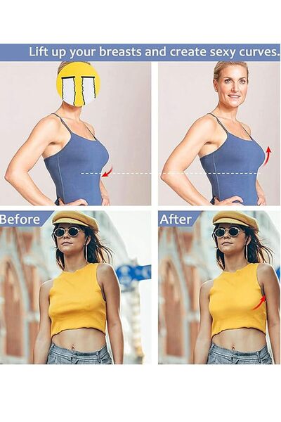 AURRARİ Σουτιέν σιλικόνης με αόρατη τρύπα και ανθεκτικό στον ιδρώτα - Γυναικείο κάλυμμα στήθους ανύψωσης