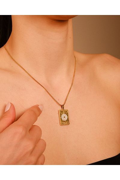 Lekka Design Women's Jewelry Tarnish Free Steel Jewelry Tarot Necklace