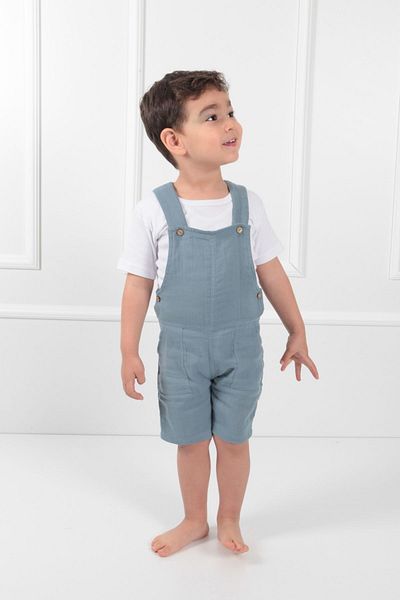 Cuckoo Cotton Baby Boy Kids Summer Cotton Jumpsuit 1-6 Years